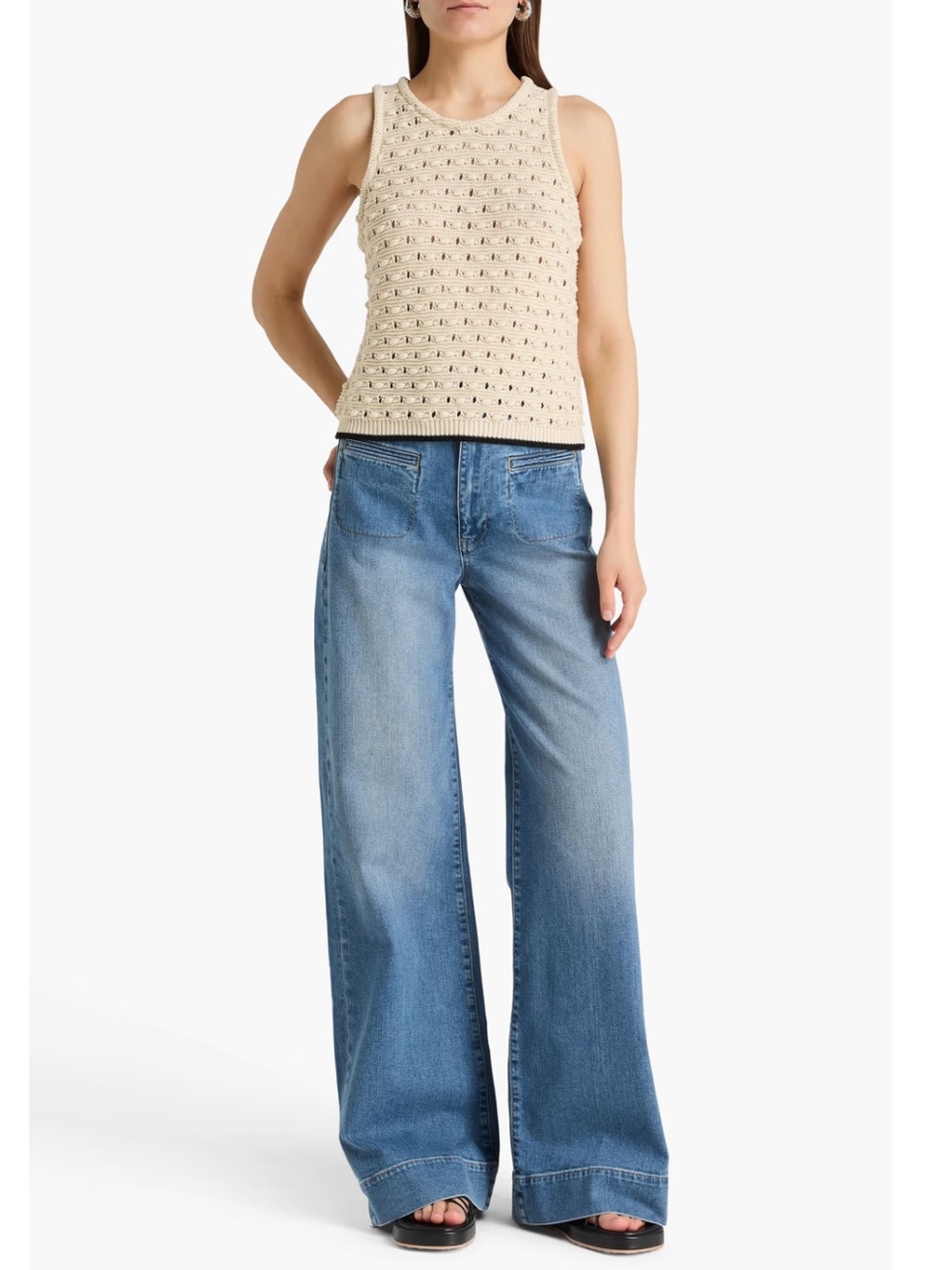 Frame // Le Hardy High Waist Wide Leg Jeans - Picture 2 of 8
